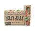 holly jolly natural organic holiday bar soap with yaupon holly, boxed