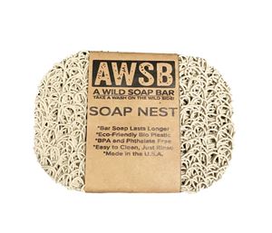 nest soap dish soap saver, beige colored, labeled
