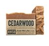 cedarwood handmade organic bar soap with red clay, boxed