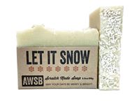 let it snow organic holiday bar soap, boxed