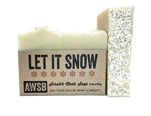 let it snow organic holiday bar soap, boxed