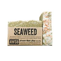 seaweed handmade organic bar soap with kelp and sea clay, boxed